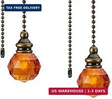 2Pcs Ceiling Fan Pull Chains Pendant Pull Chain Extension Ceiling Fan Chain Exte