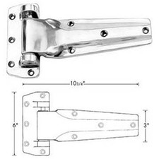 Kason  11240000020 Hinge Flush, 103/4"L 