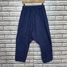 ICHI linen wide pants denim sarouel pants gaucho pants F/S from Japan