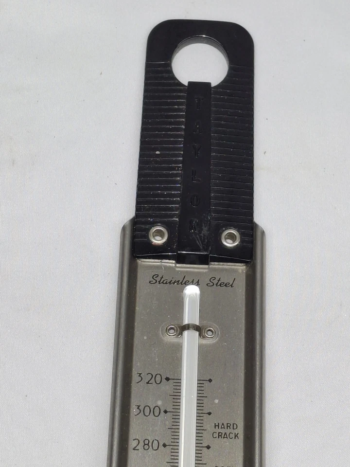 Vintage - TAYLOR Aço Inoxidável Doces, Geleia, Termômetro de Geada 12"" - Imagem 4 de 4