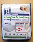 CleanRest Mattress Protector Allergen Bed Bug White Queen 60''x80''x20''