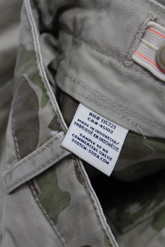 Scotch And Soda Boys Cargo Shorts Jeans Khaki Size S Lot 2 - Picture 5 of 5