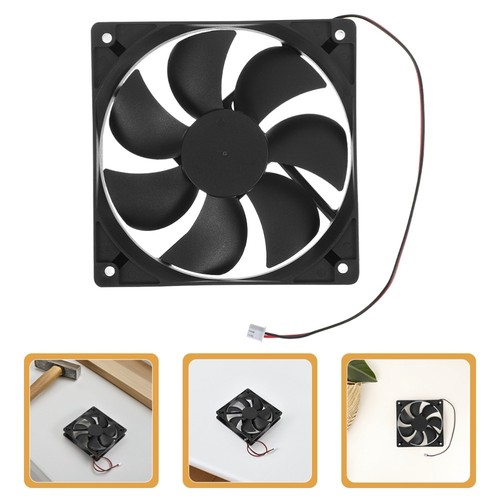 2 Pcs Computerfall -Fan Elektronischer Lüfter Desktop-Gehäuselüfter - Bild 8 von 12
