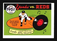 1961 - Yankees vs. Reds - Whitey Ford #58 1970 Fleer World Series SP2-625