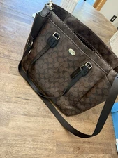 Coach Diaper Bag Tote Travel Weekender Shoulder Handbag