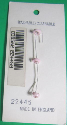 (3) VINTAGE JHB 1/2" CONEJITO CONEJO ROSA PLÁSTICO CAÑA NOVEDAD BOTONES NOS-J1 - Imagen 3 de 3