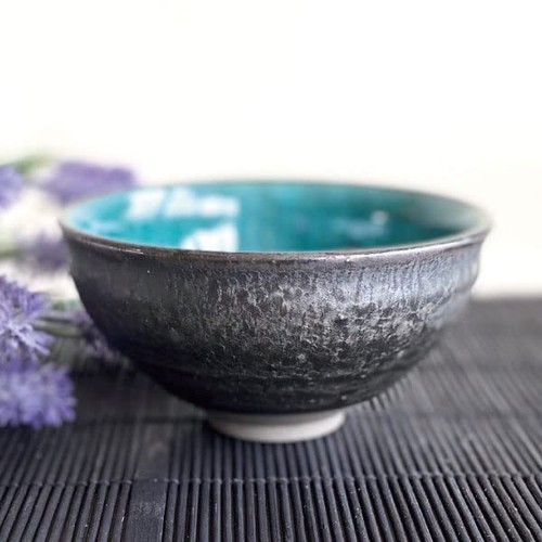 Japanese Mino Ware Matcha Bowl Emerald Green Turquoise Tea Ceremony Chawan Gift - Picture 3 of 24