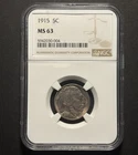 1915 Buffalo Nickel — NGC MS63 🔥 Early Date