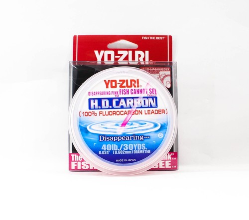Yo Zuri H.D Carbon Fluorocarbon Pink 100% 30 yds 40 lb R892-DP (1402) - Picture 2 of 6