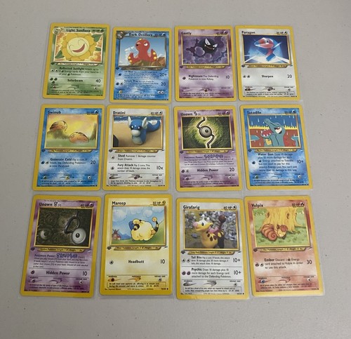 Neo Destiny Vintage 1. Edition Pokemon Karten 12 Stück WOTC TCG LP-NM