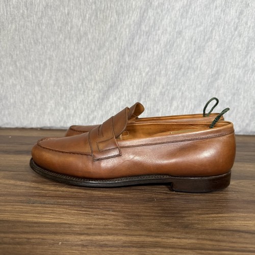 J.M. Weston Men’s brown Penny Loafers Size US 8 / 7D UK - Picture 3 of 14