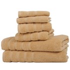 Ultimate 6 Piece Bath Towel Set by OAKRIDGETM, Linen