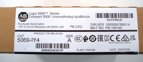 New Allen Bradley Logix Compact 5000 5069-IY4 Universal Analog Input Module - Picture 3 of 6