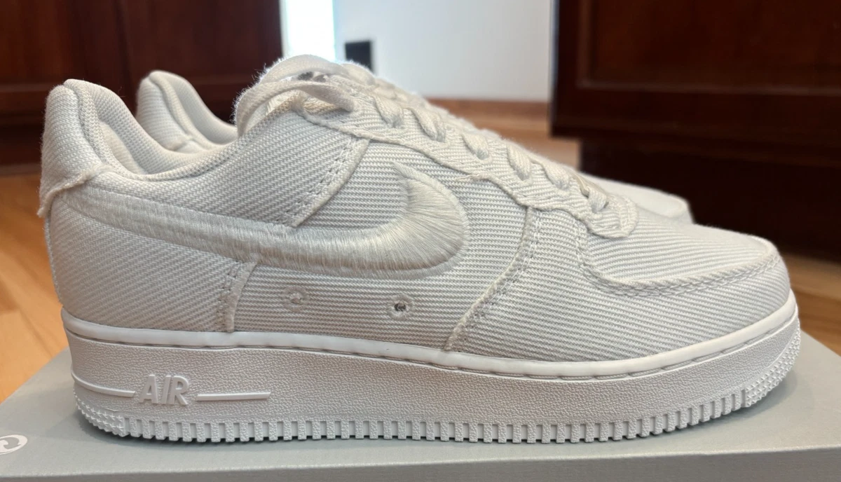 Nike Air Force 1 Canvas Low White | eBay