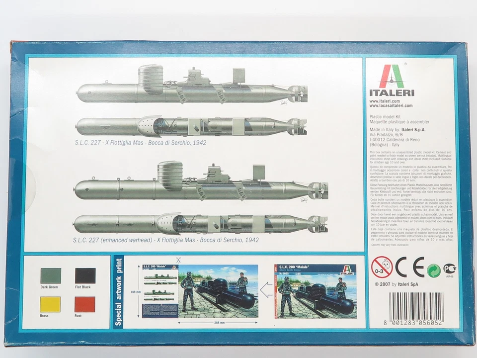 ITALERI 5605 - S.L.C. 200 "Maiale" Siluro Lenta Corsa  1:35 - Immagine 2 di 4