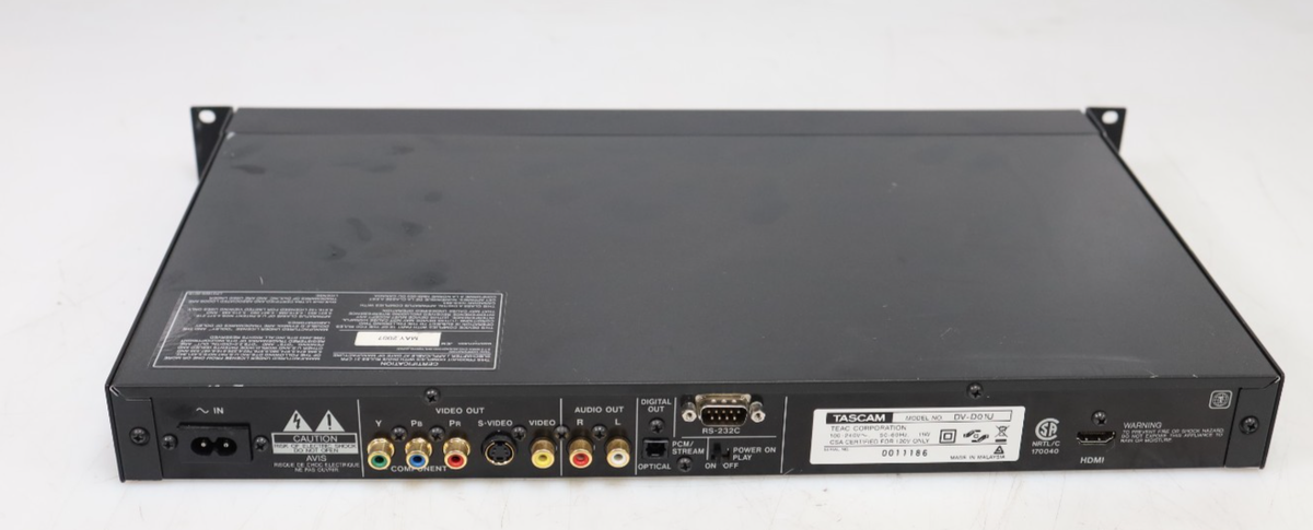 TASCAM DV-D01U Rackmount NTSC DVD Player No Remote | eBay