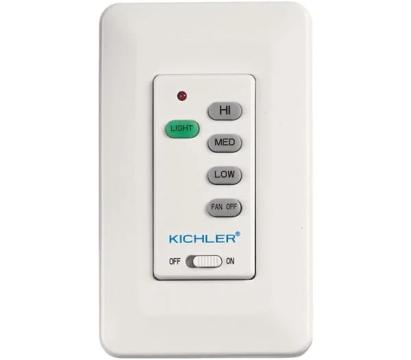 Kichler Lucian 52" Ceiling Fan with LED Light and Wall Control, Brushed Nickel - Image 4 of 4