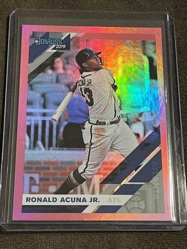 2019 Panini Donruss - Ronald Acuña Jr. #87 Holo Pink - Braves