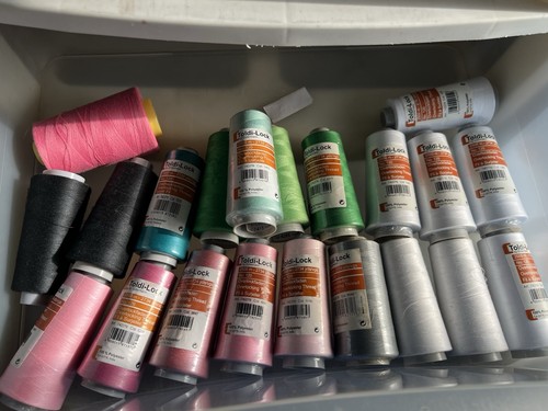 Gutermann Toldi Lock Overlocking Sewing Thread - 21 Total (14 Unopened). New