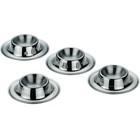 kela Set-Egg Cups Vision 4 Pieces of Stainless Steel, Silver, 9 x 9 x 3.5 cm