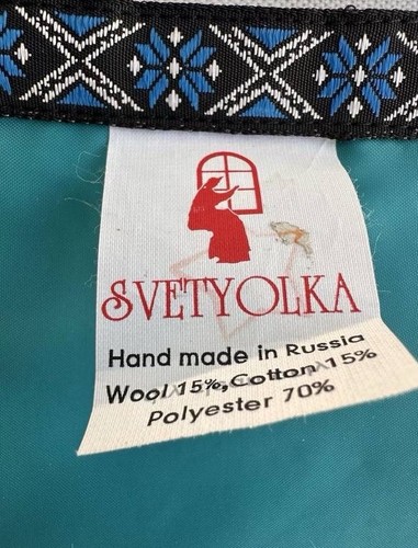Borsa fatta a mano nativa mini lana cotone collo borsa SVETYOLKA - Foto 4 di 8
