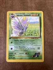 Sabrina's Venomoth 034/132 Gym Heroes 1st Edition