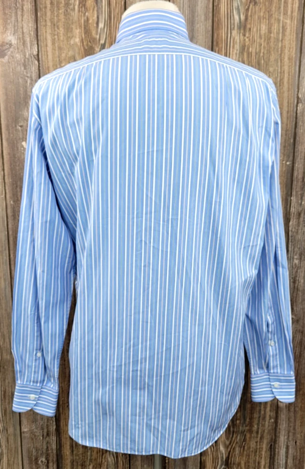 Camisa Fray For Bergdorf Goodman Abotonada Rayas Manga Larga Para Hombre 16/41 En muy buena condición Foto 4 de 4