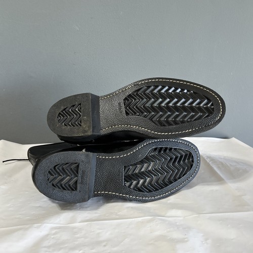1966 Vietnam War US Military Combat Boots 11R Black Leather Jump NOS A - Bild 5 von 5
