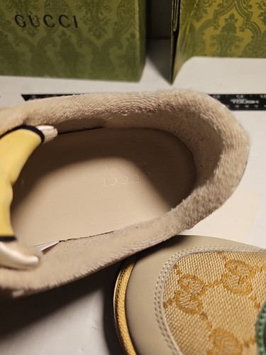Gucci Multicolor GG Canvas Nubuck Leather Screener Sneakers US size 7 - Picture 14 of 24