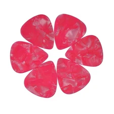 100pcs Heavy 0.96mm New Blank Guitar Picks Plectrums Celluloid Pearl Pink