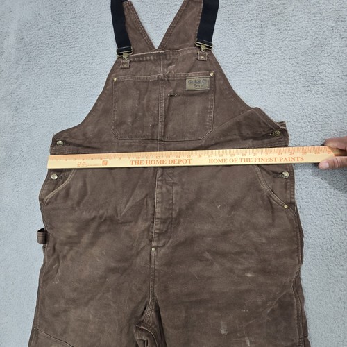 Carhartt Herren XLT Gr. XL TALL Loose Fit Firm Duck Insulated Bib Overall Braun - Bild 13 von 22