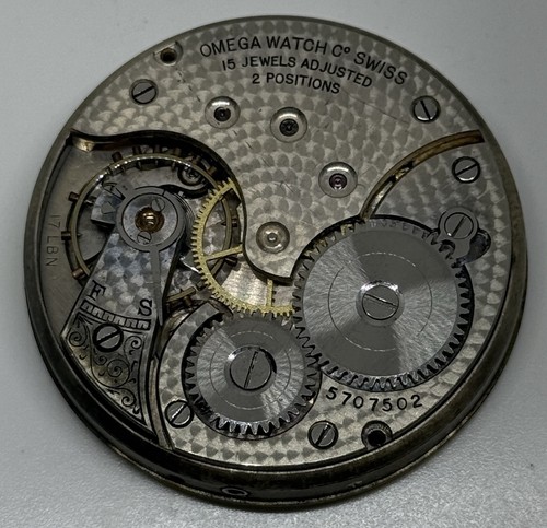 Omega Pocket Watch Movement 15 Jewels Swiss Does Not Run For Parts or Repair - Picture 8 of 19