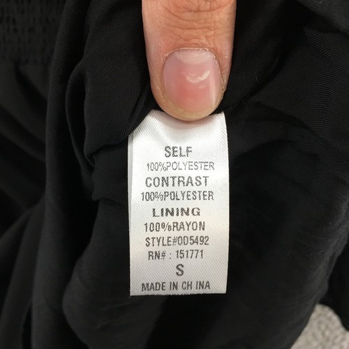 Gilli A-Linien-Kleid Damen klein schwarz Netzbesatz Langarm Stehkragen Reißverschluss hinten - Bild 15 von 18