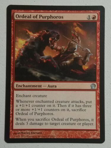 Purphoros's Emissary 2x FOIL THS MTG Theros Uncommon MINT red Purphoros's Emissary 2x FOIL THS MTG Theros Uncommon MINT red
