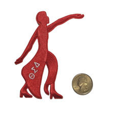 Delta Sigma Theta Sorority DST 3.25" x 4" Iron on/Sew on Patches Embroidered