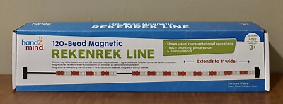Rekenrek Line Hand2Mind 120 Bead Magnetic NEW