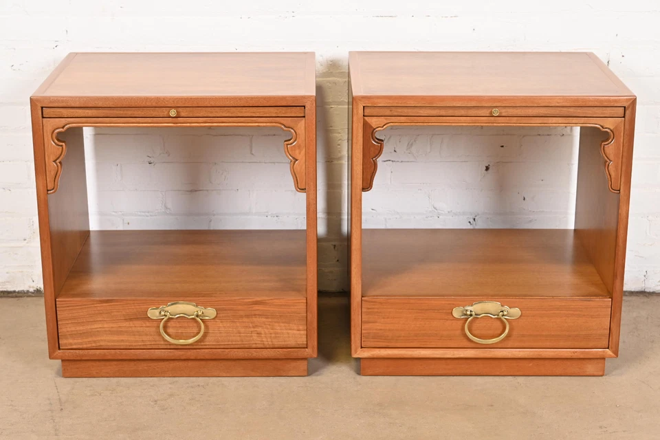 Современные прикроватные тумбочки Hollywood Regency середины века John Widdicomb - Изображение 2 из 4