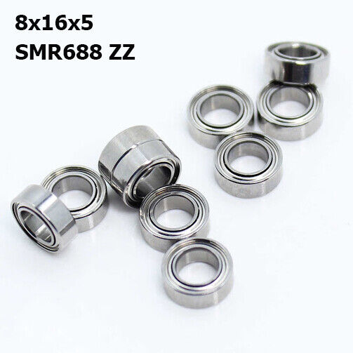 8x16x5 SMR688 ZZ Stainless Steel Bearings ABEC 5