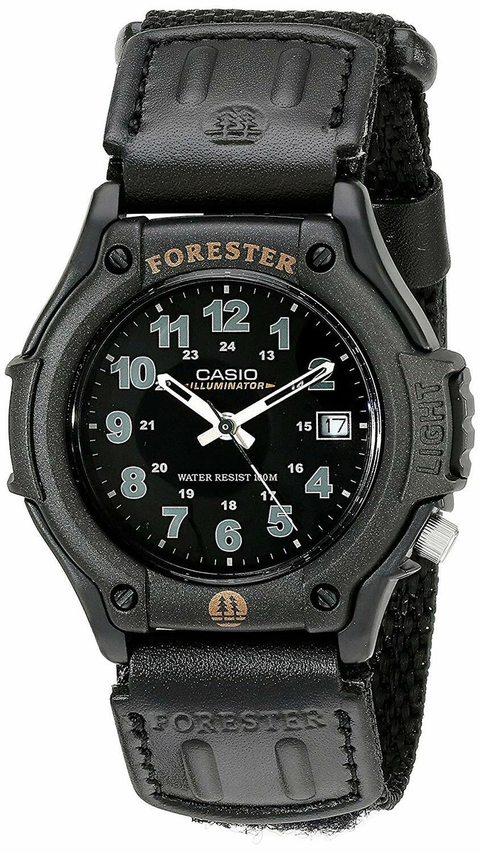 Casio FT500WC 1BV Men s Forester Nylon Slip Thru Strap Illuminator