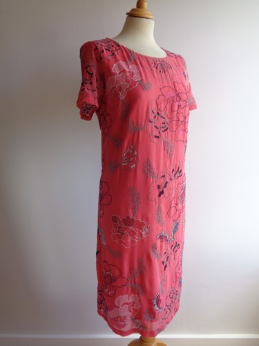 PER UNA Pink Embroidered Shift Dress fits a UK Size 12 approx - Picture 13 of 24