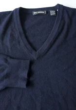 Holt Renfrew Sweater 100% Cashmere Size L/XL Dark Blue **33Gd0717p