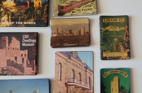 8 magneti per frigorifero Colorado souvenir da viaggio Denver Pikes Peak - Foto 3 di 6