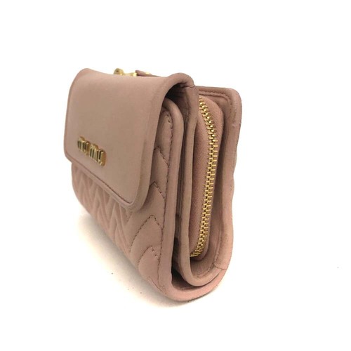 Cartera MIU MIU Logo Matelasse Cuero Triple Rosa/7BF0836 - Imagen 3 de 8