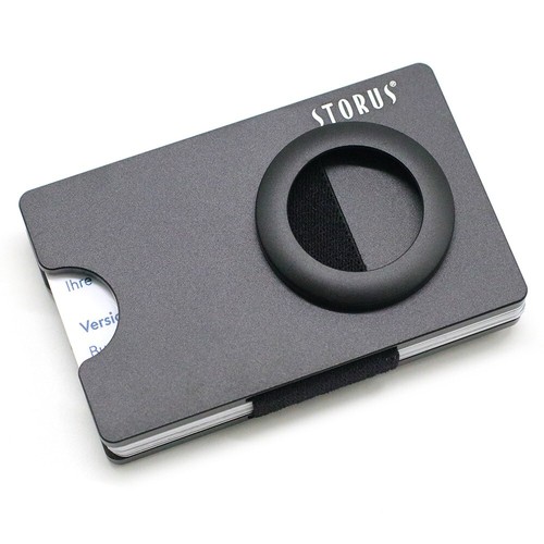 Smart Wallet Trackable + AirTag Compartment RFID Blocking Card Holder Money Clip - Picture 5 of 7