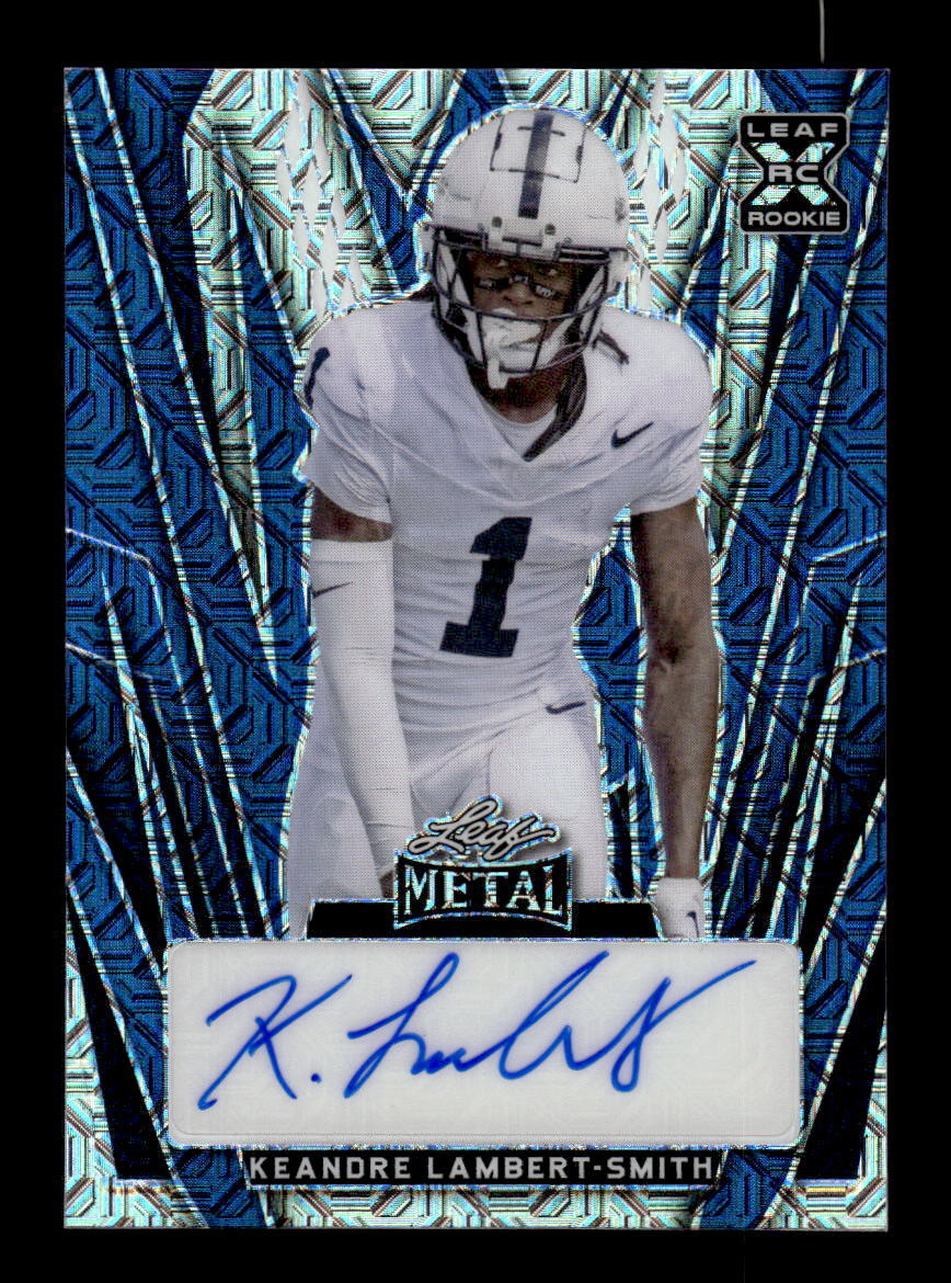 2024 Leaf Metal #BA-KLS Keandre Lambert-Smith Mojo Blue Autographs #/8