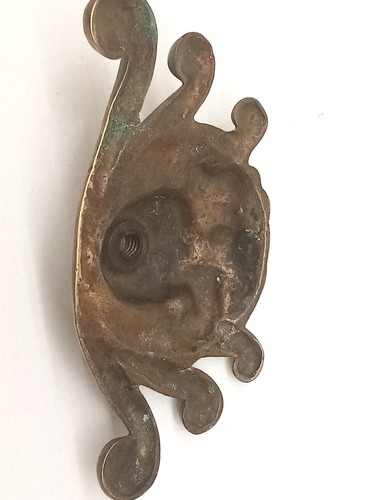 Antique Solid Brass Lion Head Door Furniture Ornament - Picture 15 of 15