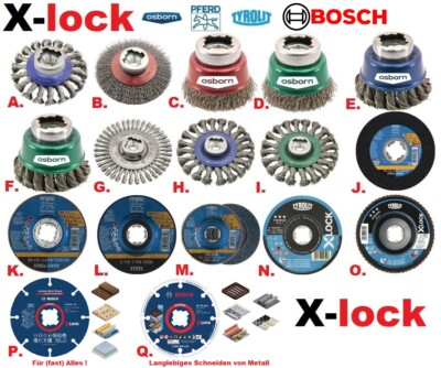 x lock trennscheibe facherscheibe rundburste topfburste schleifburste xlock ebay
