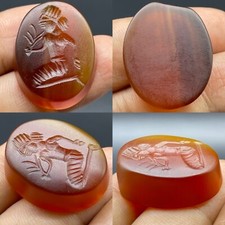 Unique Old Roman king intaglio agate seal stone wonderful cabochon