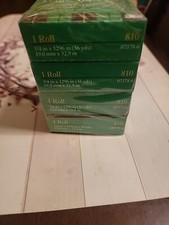 4 Rolls 3M Scotch MAGIC TAPE 810 3/4" x 1296" Inch (36 Yards) 1" Core Refill 