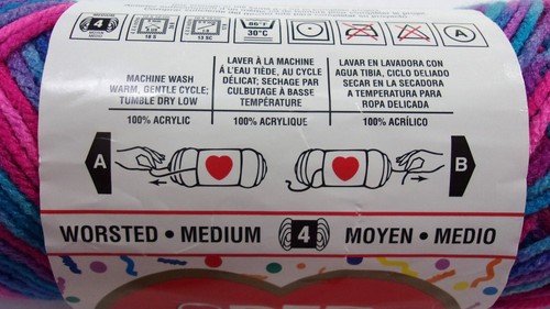 Red Heart Assorted Variegated Yarn (Any Color) Complete/Partial, 1 Skein - Picture 140 of 172